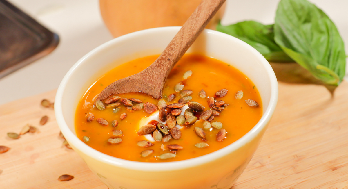 butternut basil tomato soup