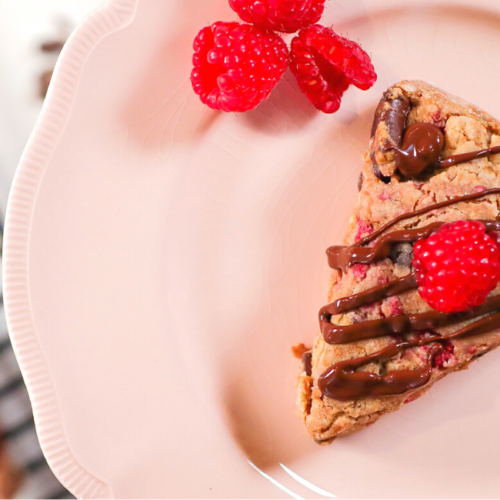 dark chocolate raspberry scones