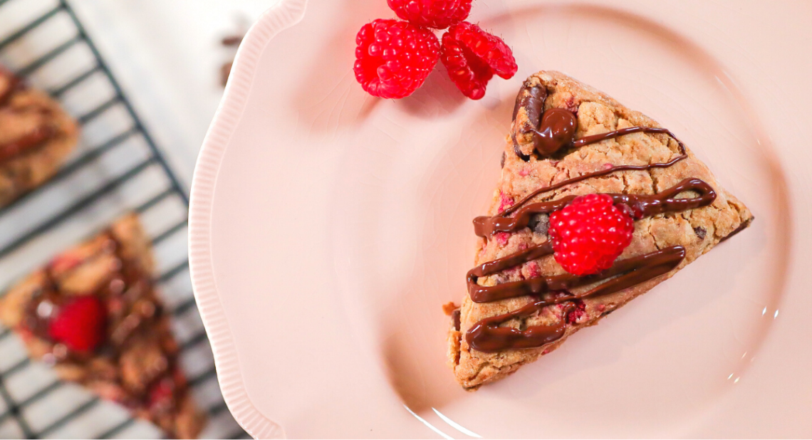 dark chocolate raspberry scones