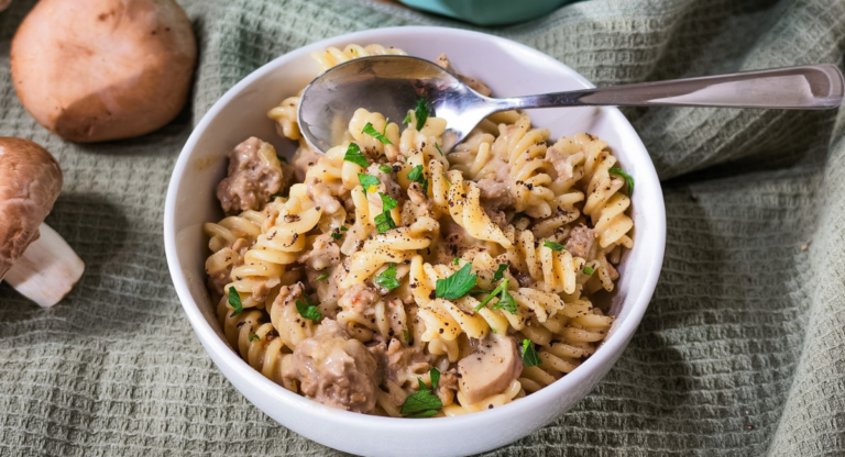 Vegan Beef Stroganoff
