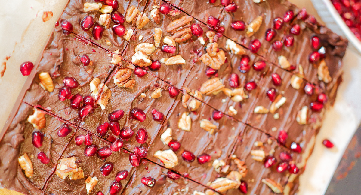 Pomegranate Pecan Fudge