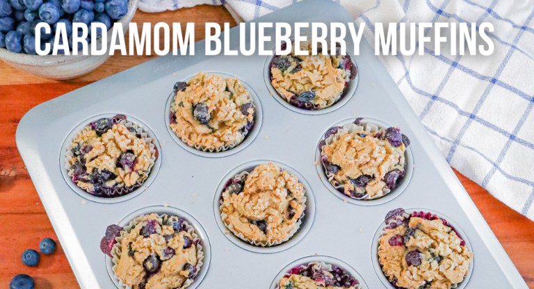 Cardamom Blueberry Muffins