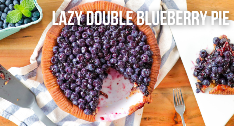 LAZY DOUBLE BLUEBERRY PIE