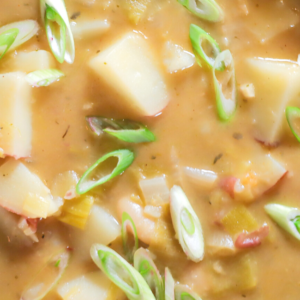 Rustic Red Potato & Leek Soup