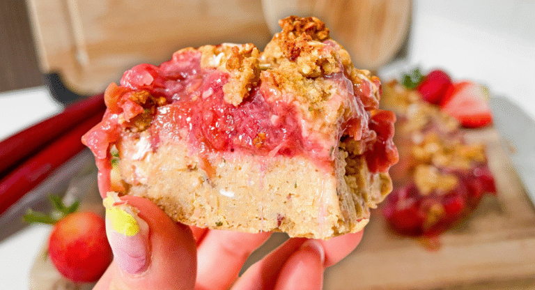 Strawberry Rhubarb Squares (Secret Ingredient!)