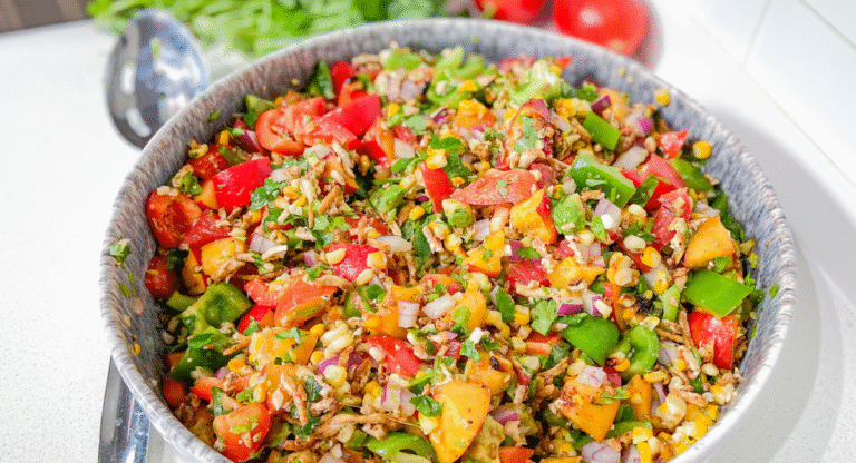 Peach Salsa Salad