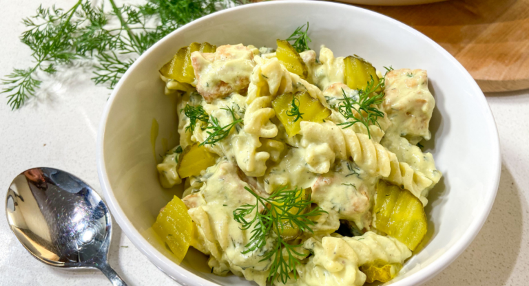 Creamy Dill Pickle Pasta