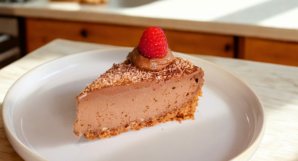 High-Protein Vegan Chocolate Cheesecake
