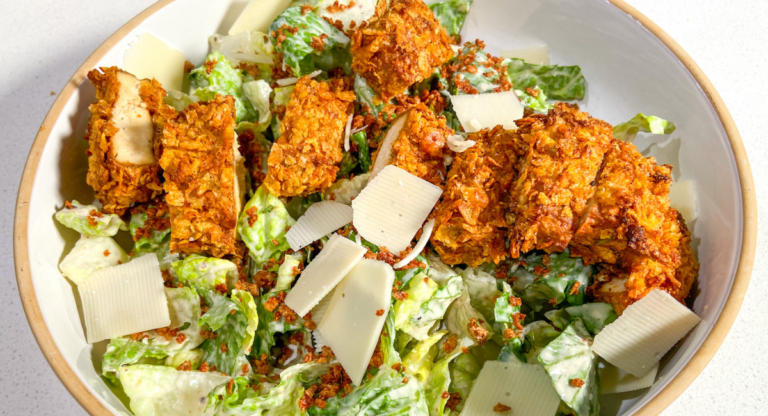 Crispy Tofu Caesar Salad