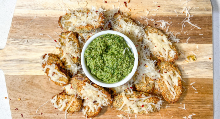 Crispy Pesto Eggplant