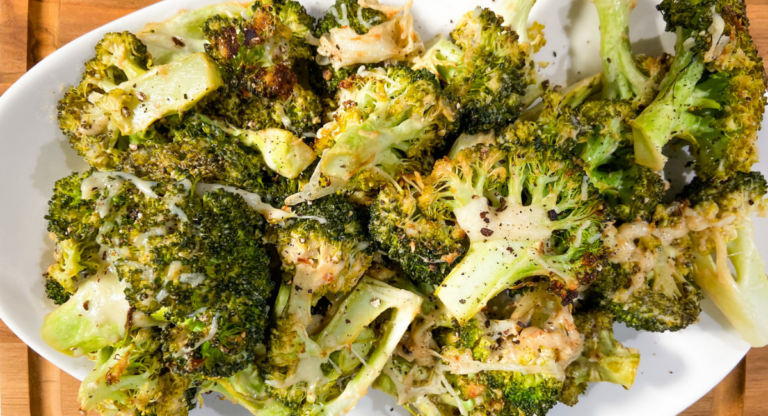Tahini Parmesan Broccoli